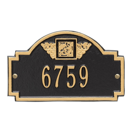 Whitehall Monogram - Petite Wall - One Line Address Plaque 