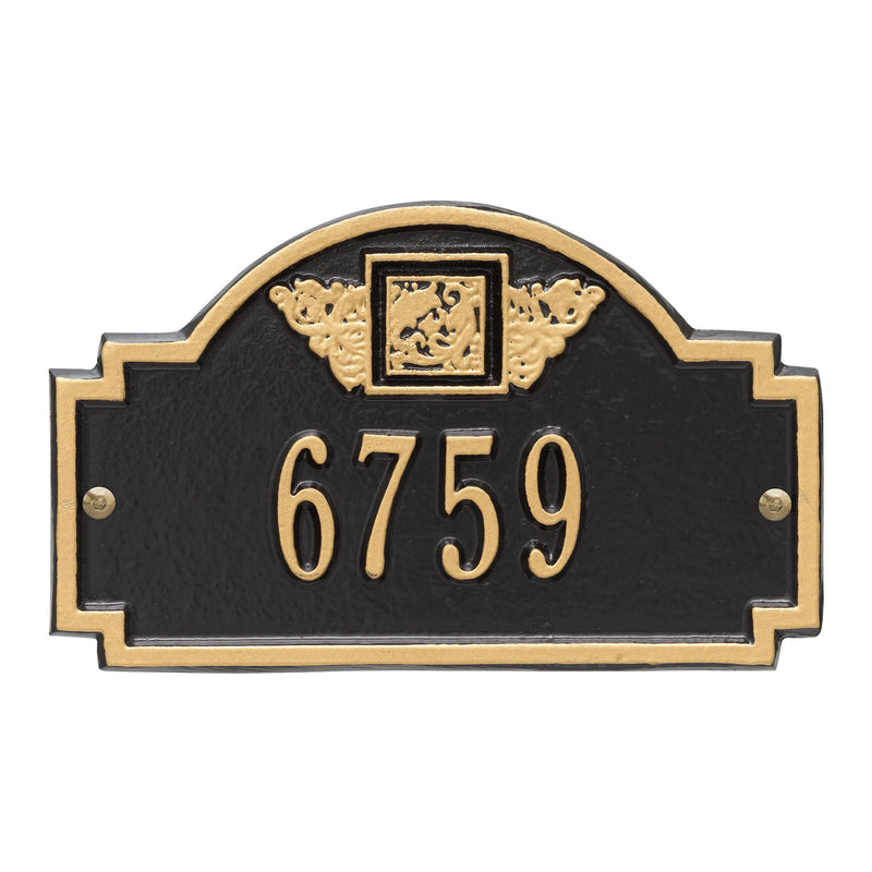 Whitehall Monogram - Petite Wall - One Line Address Plaque 