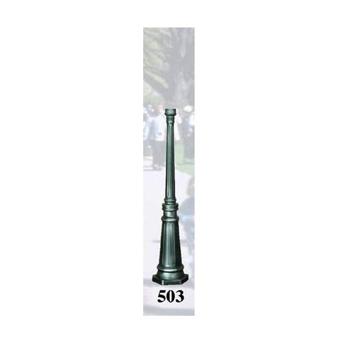 42 inch Cast Aluminum Direct Surface Mount Decorative Lamp Post
