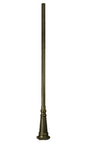 Decorative Fluted 99 inch Cast Aluminum Surface Mount Lamp Post
