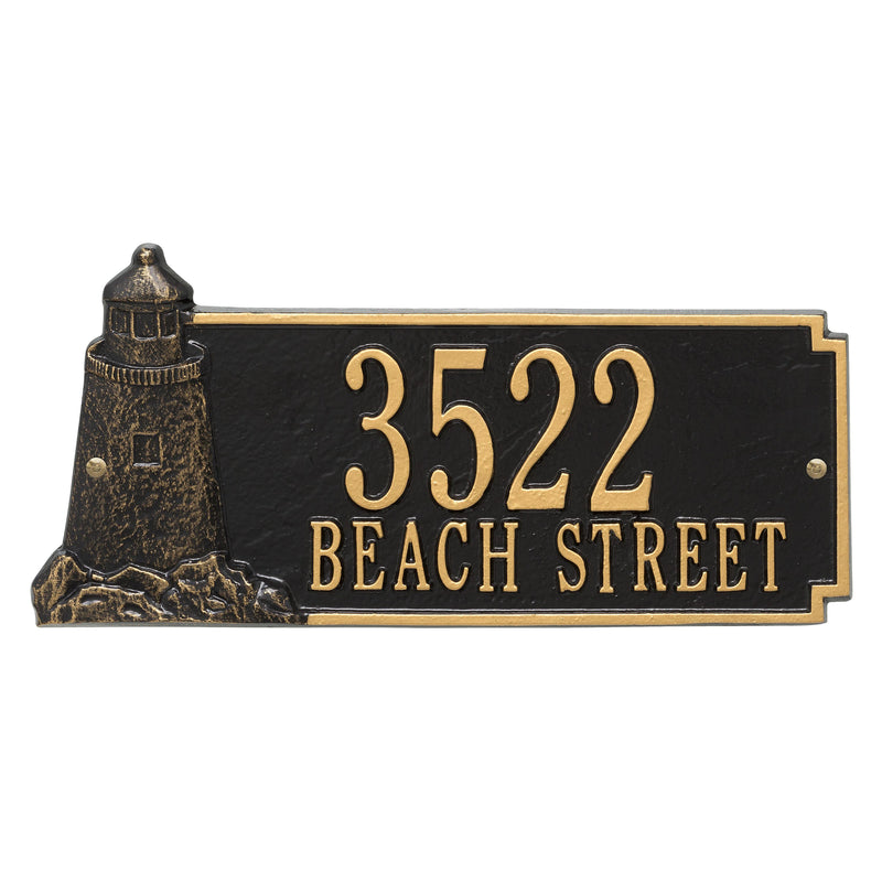 Personalized Lighthouse Rectangle Plaque - Two Line