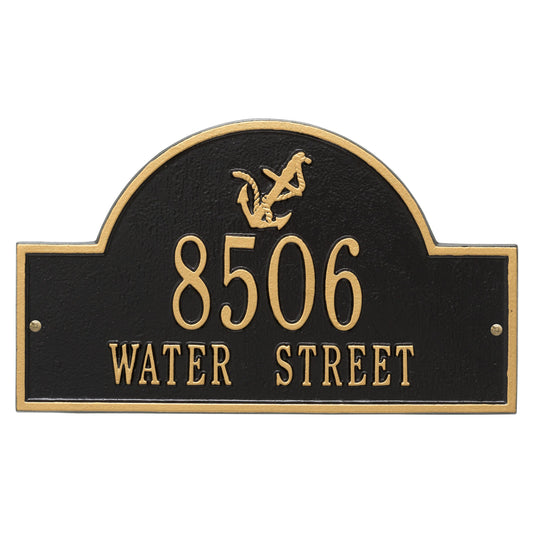 Personalized Anchor Arch Plaque - Two Line