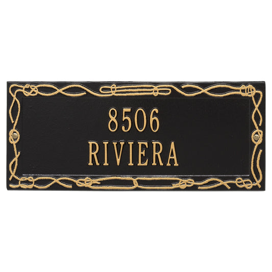 Personalized Sailor's Knot Plaque - Two Line