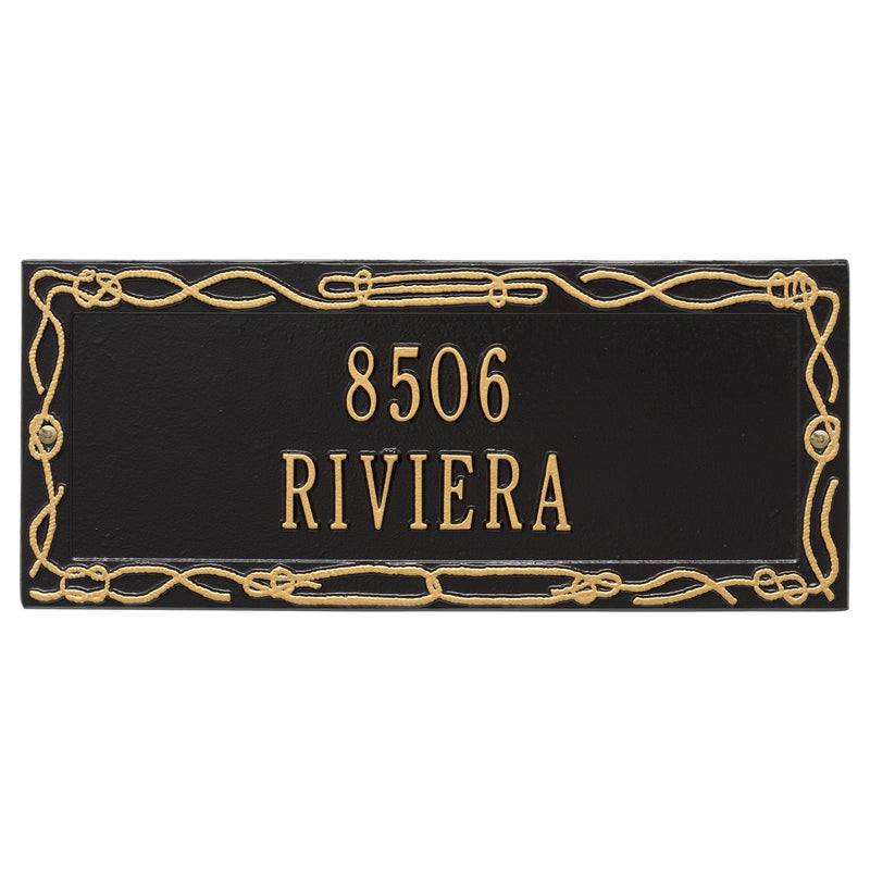 Personalized Sailor's Knot Plaque - Two Line