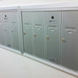 5 Compartment Fully Recessed Vertical Replacement Mailboxes- Anodized Aluminum