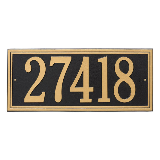 Whitehall Double Line - Estate Wall - One Line Address Plaque 