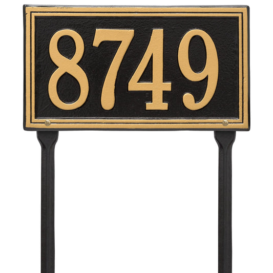 Whitehall Double Line - Standard Lawn - One Line Address Plaque 