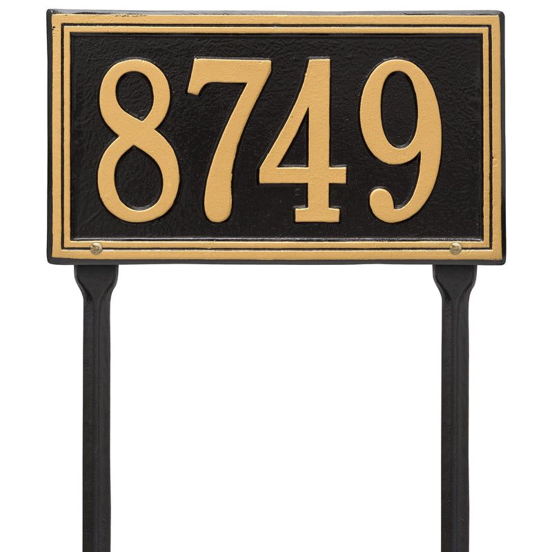 Whitehall Double Line - Standard Lawn - One Line Address Plaque 