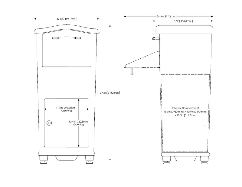 Secure Elephant Trunk Locking Mailbox for Parcel Delivery - Choose Color