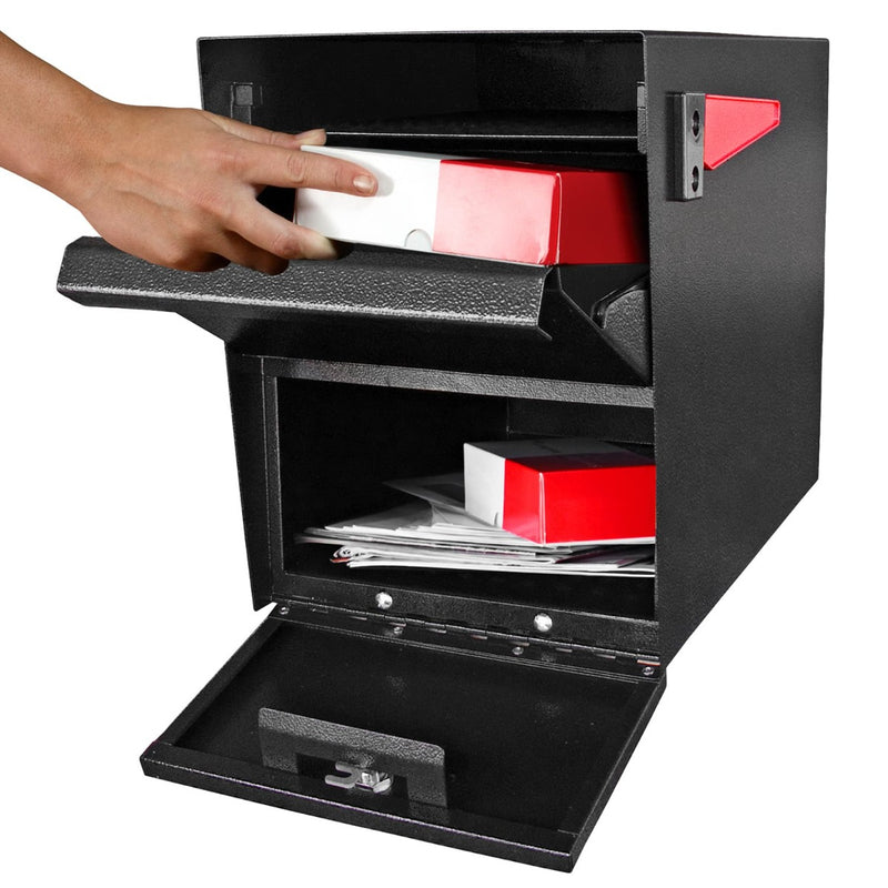Mail Boss Package Master Locking Mailbox with Post