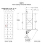7 Doors High x 3 Doors (20 Tenants) 1600 Front-Load Private Distribution Mailbox in Anodized Aluminum Finish