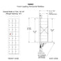 8 Doors High x 3 Doors (23 Tenants) 1600 Front-Load Private Distribution Mailbox in Anodized Aluminum Finish