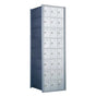 8 Doors High x 3 Doors (24 Tenants) 1700 Horizontal Mailbox Rear-Load Private Distribution in Anodized Aluminum Finish