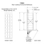 8 Doors High x 3 Doors (24 Tenants) 1700 Horizontal Mailbox Rear-Load Private Distribution in Anodized Aluminum Finish