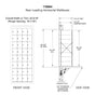 8 Doors High x 4 Doors (32 Tenants) 1700 Horizontal Mailbox Rear-Load Private Distribution in Anodized Aluminum Finish