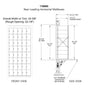 8 Doors High x 5 Doors (40 Tenants) 1700 Horizontal Mailbox Rear-Load Private Distribution in Anodized Aluminum Finish