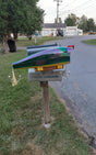 Rivers Edge Fire Tiger Fishing Lure Novelty Mailbox