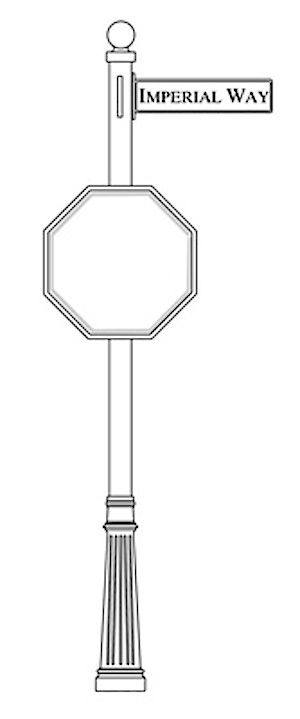 Traffic and Street Sign Package Century Series - Stop Sign