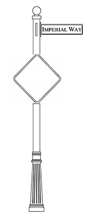 Traffic and Street Sign Package Century Series - Diamond Sign