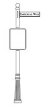 Traffic and Street Sign Package Century Series - Rectangle Sign