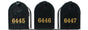 QualArc Penfield QUAD Mailbox Post System, base 7 with Four E1 Economy Mailboxes Black