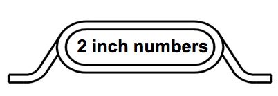 Mailbox Address Number Plate # 2