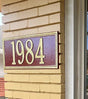 Whitehall Double Line - Standard Wall - One Line Address Plaque 
