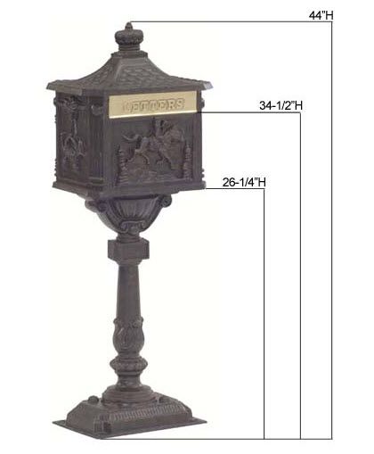 Amco Victorian Pedestal Locking Mailbox
