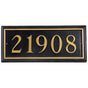 Rectangle Cast Aluminum Address Plaque with Raised Letters (19" x 8")