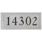Rectangle Cast Aluminum Flat Letter Address Plaque with Flat Letters (19" x 8")