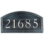 Arch Cast Aluminum Address Plaque with Raised Letters (19" x 10")