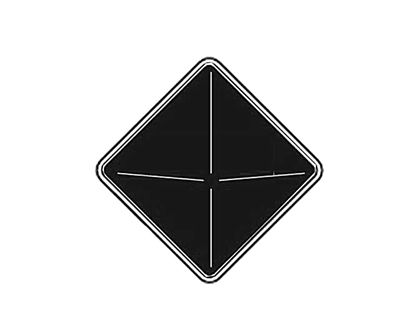 Diamond Sign Backplate 18"
