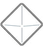 Diamond Sign Backplate 30"