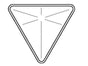 Yield Sign Backplate 30"