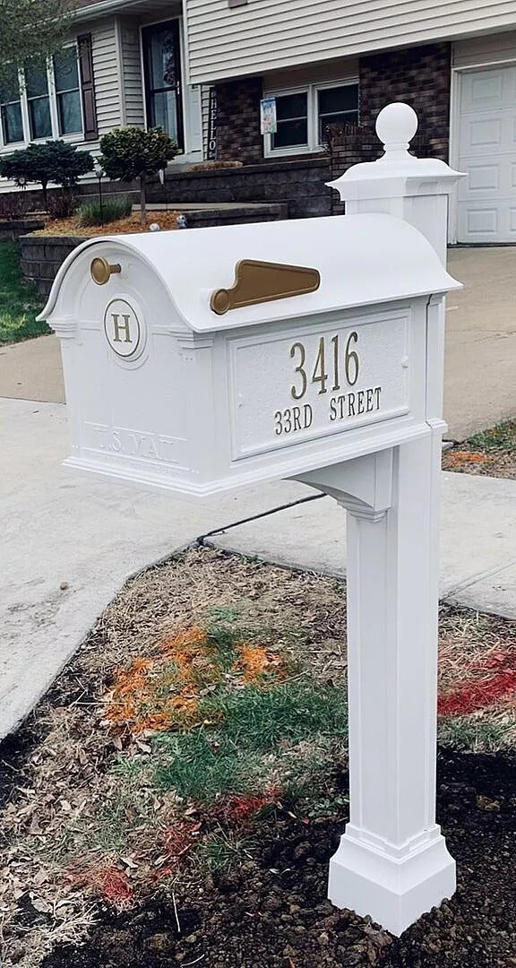 Whitehall Balmoral Monogram Custom Mailbox Package - Build Options