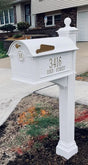 Whitehall Balmoral Monogram Mailbox-Post Package