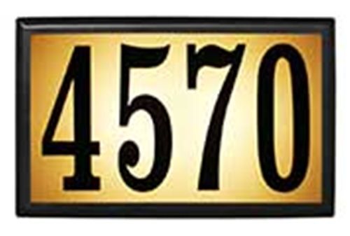 Bayside Estate Lighted Address Plaque