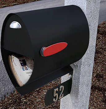 Two-Sided Address Plate with 4 Inch Address Numbers (up to 5)