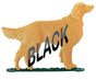 Whitehall Large Bell with Retriever Ornament Black