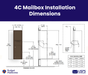 Florence 4C Mailbox Hopper Collection Drop Box - Max Height USPS Access