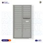 Florence 4C Horizontal Mailbox - 19 Doors, 2 Parcel Lockers - Max Height USPS Access