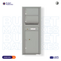 Florence 4C Horizontal Mailbox - 2 Doors, 1 Parcel Locker - 12 Doors High USPS Access