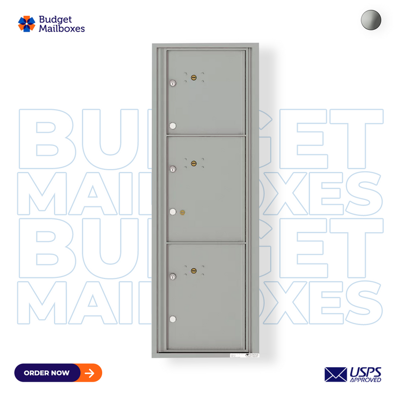 Florence 4C Horizontal Mailbox - 3 Parcel Lockers - 14 Doors High USPS Access