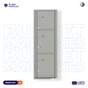 Florence 4C Horizontal Mailbox - 3 Parcel Lockers - 14 Doors High USPS Access
