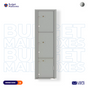 Florence 4C Horizontal Mailbox - 3 Parcel Lockers - Max Height USPS Access