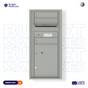 Florence 4C Horizontal Mailbox - 3 Doors, 1 Parcel Locker - ADA Compliant Max Height USPS Access