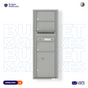 Florence 4C Horizontal Mailbox - 3 Doors, 1 Parcel Locker - 13 Doors High USPS Access