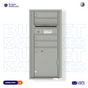 Florence 4C Horizontal Mailbox - 4 Doors, 1 Parcel Locker - ADA Compliant Max Height USPS Access