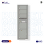 Florence 4C Horizontal Mailbox - 4 Doors, 1 Parcel Locker - Max Height USPS Access