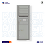 Florence 4C Horizontal Mailbox - 5 Doors, 1 Parcel Locker - 13 Doors High USPS Access